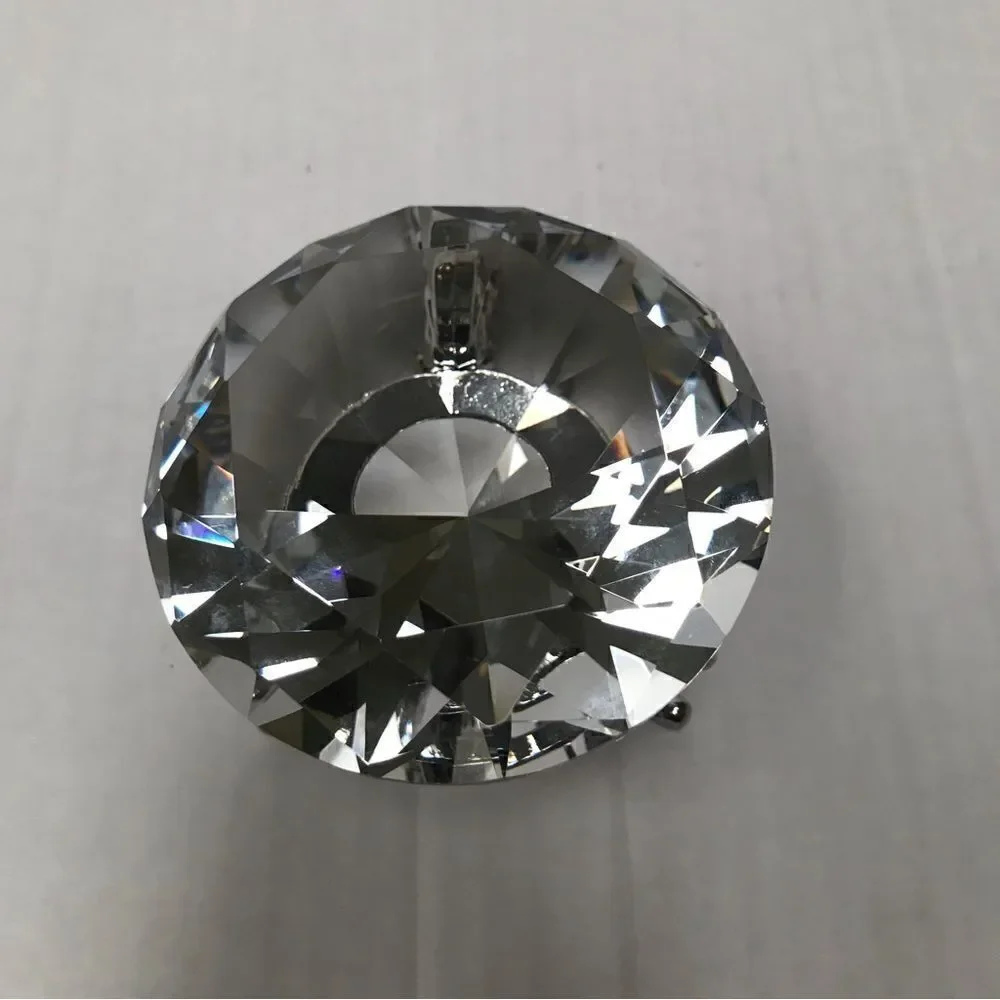 TITISKIN skin crystal faux diamond paperweight with stand 100mm‎